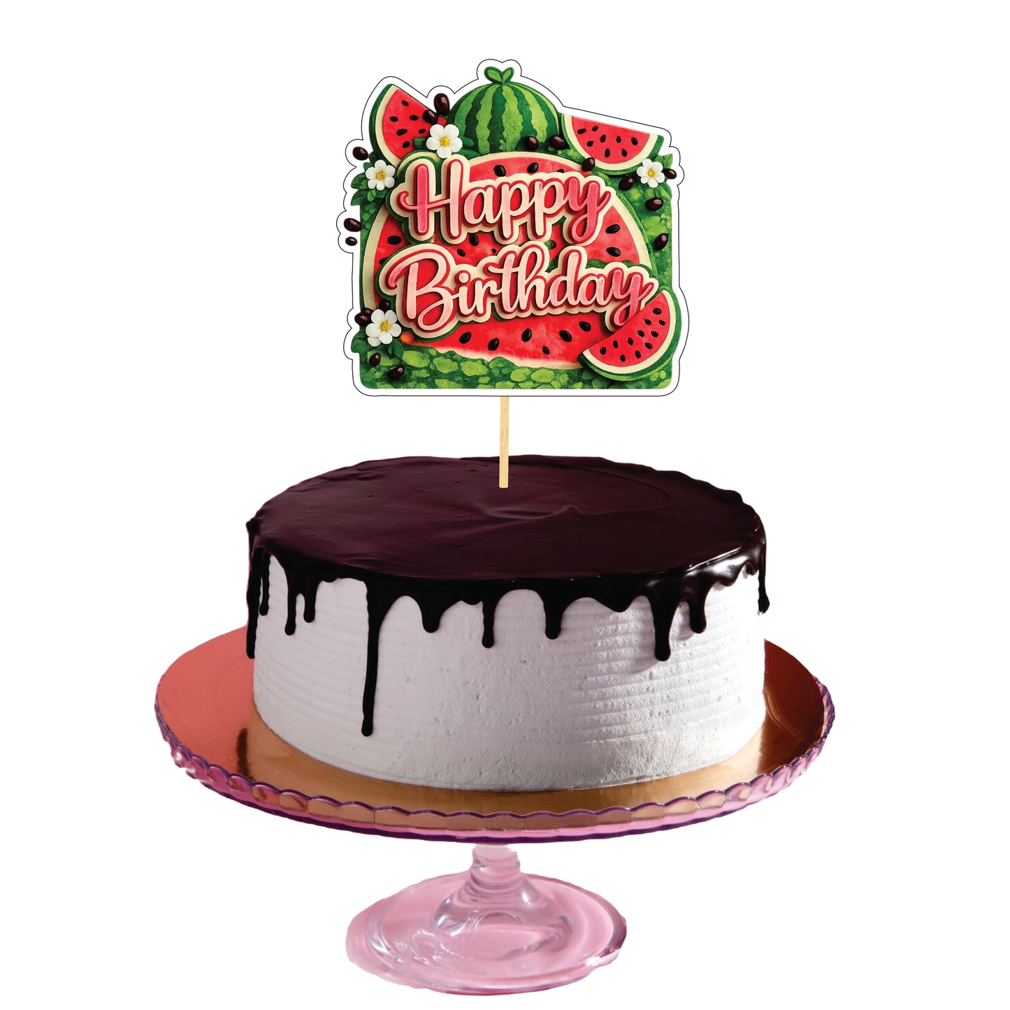 Watermelon Theme Cake Topper – Pack of 1