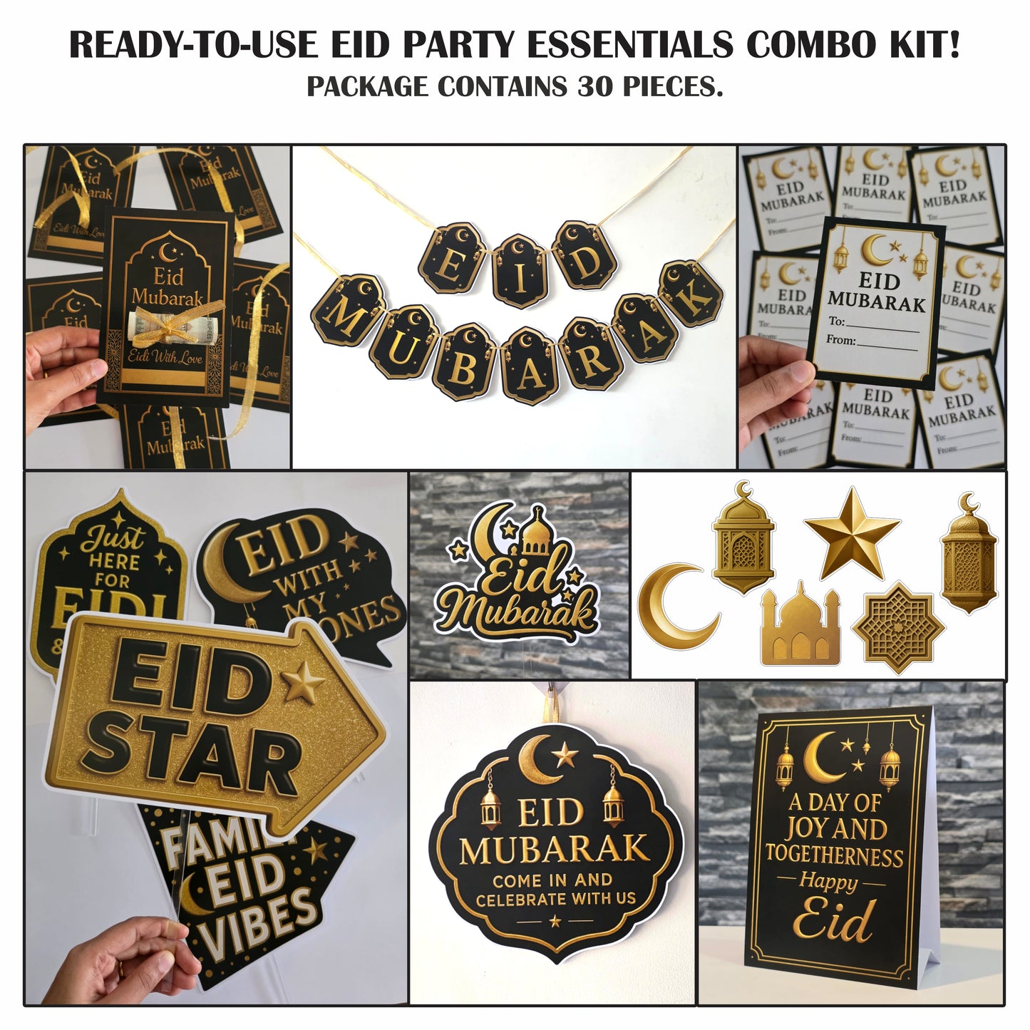 🎉 Complete Eid Party Essentials Kit (80 Pcs)