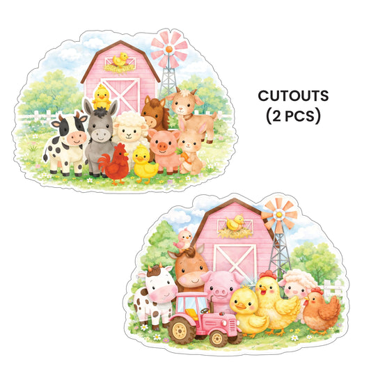 Pink Farm Theme – Cutout Pack (2 pcs)