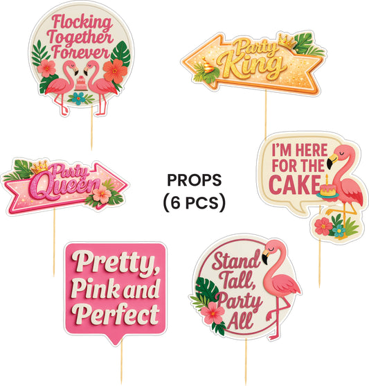Flamingo Theme – Props Pack (6 pcs)