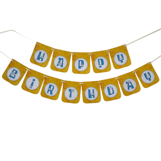 Spong Bob theme : Happy Birthday Banner