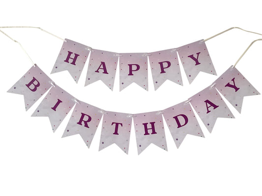 Unicorn theme : Happy Birthday Banner