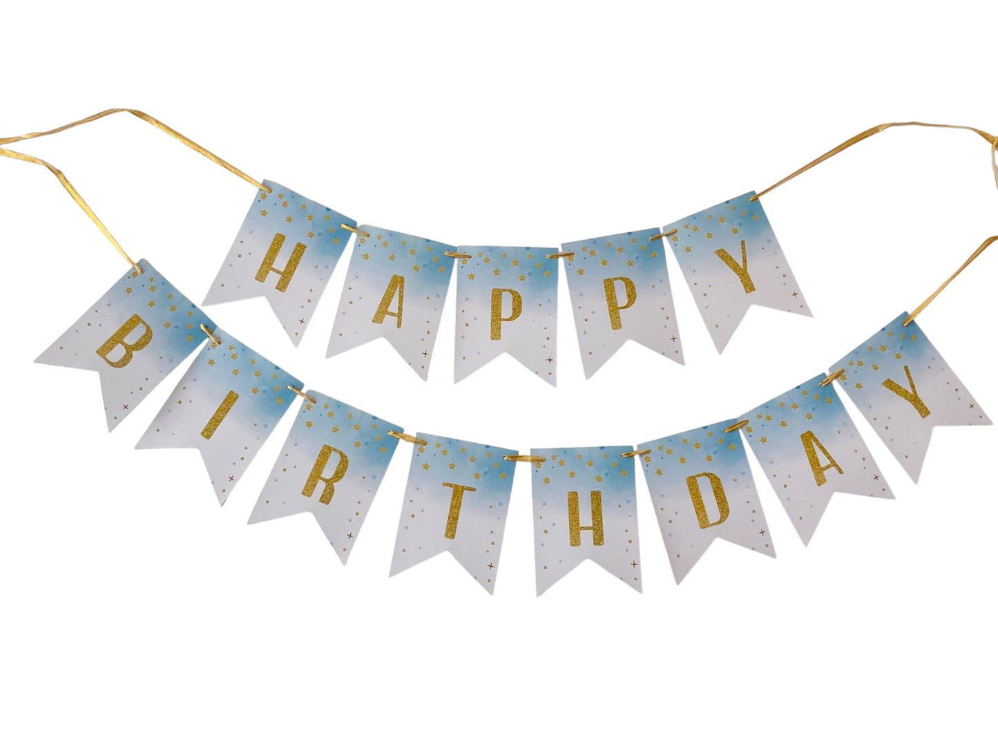 Blue Star theme : Happy Birthday Banner