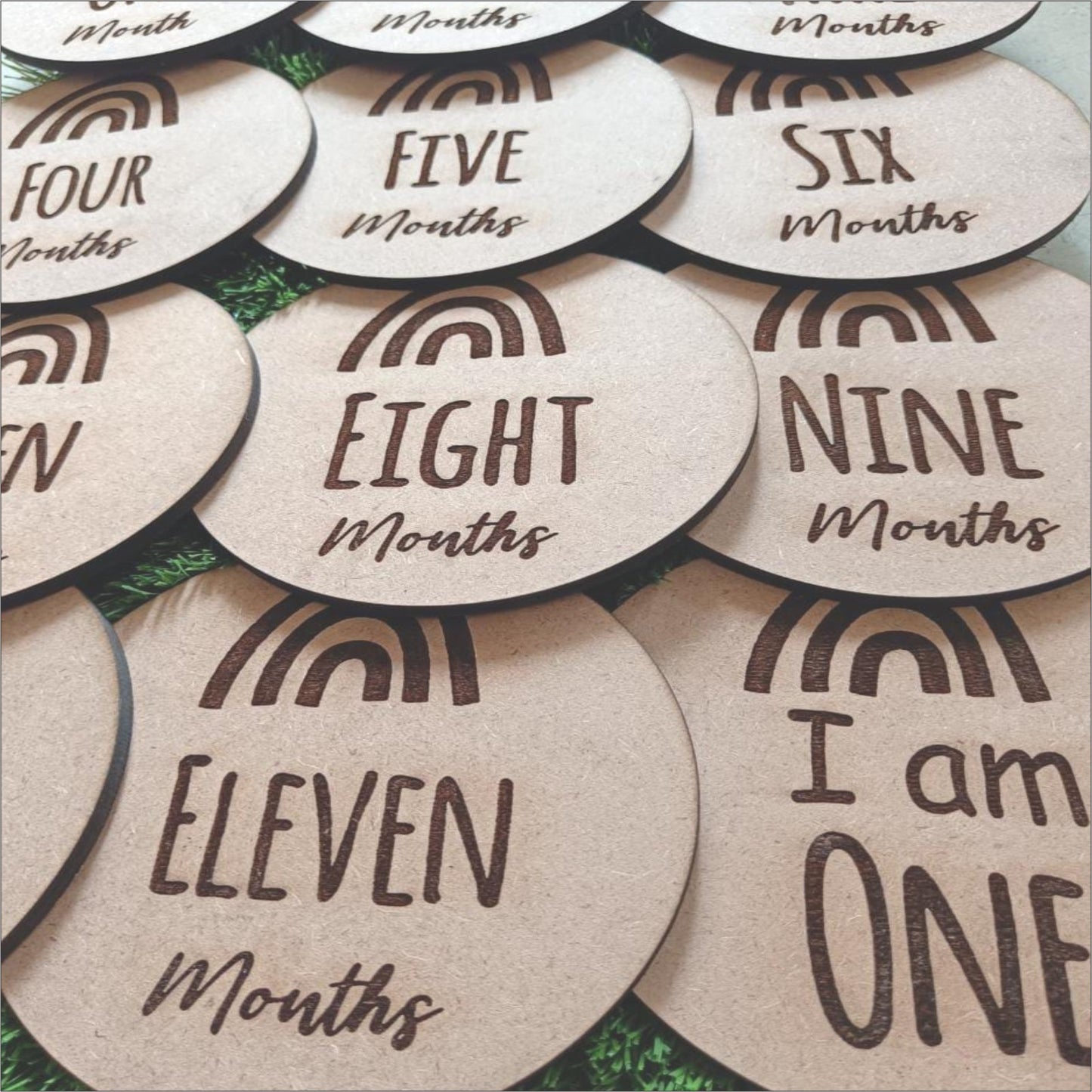 12-Month Milestone MDF Cutout