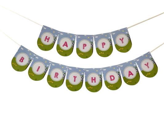 Peppa Pig  theme : Happy Birthday Banner