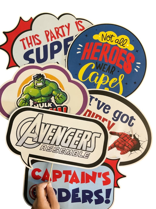 Avengers Theme – Props Pack (6 pcs)
