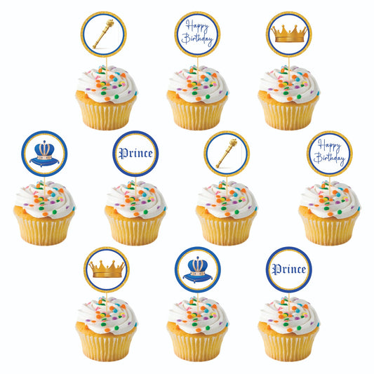 Prince theme Cupcake Toppers – Pack of 10