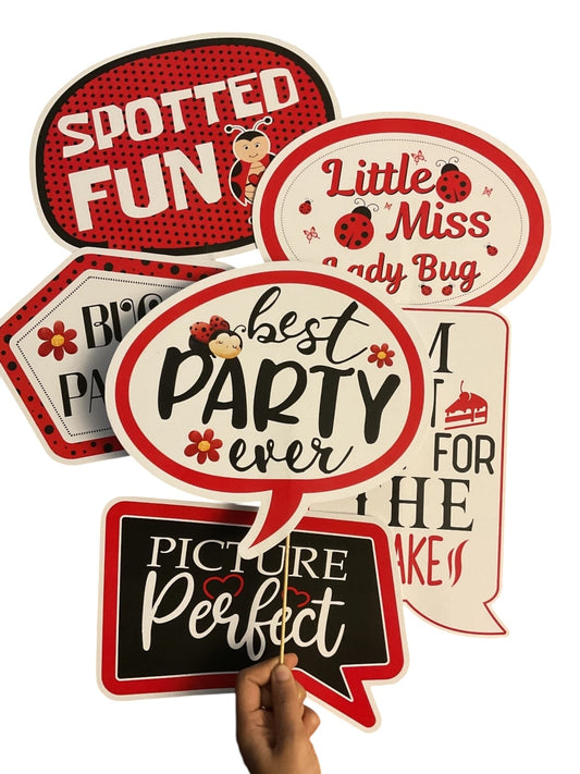 Lady Bug Theme – Props Pack (6 pcs)