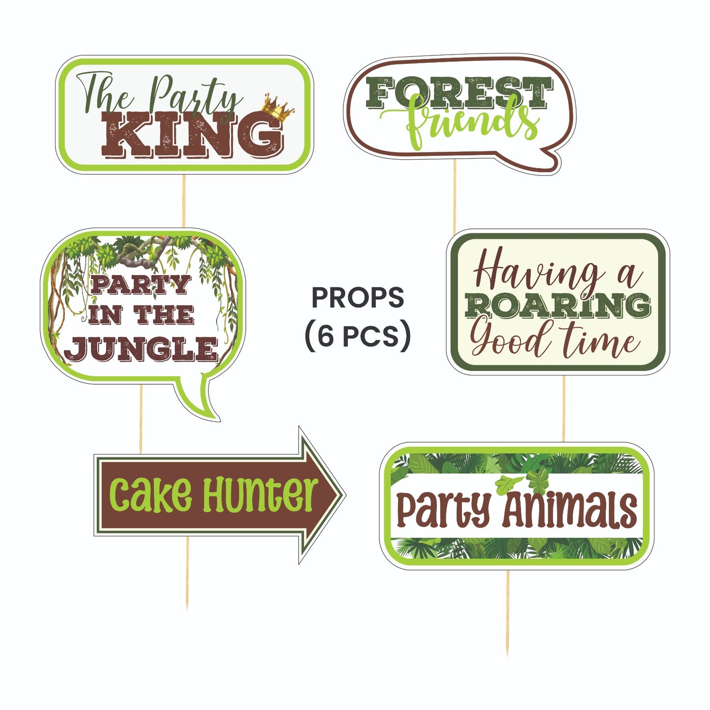 Jungle Bug Theme – Props Pack (6 pcs)
