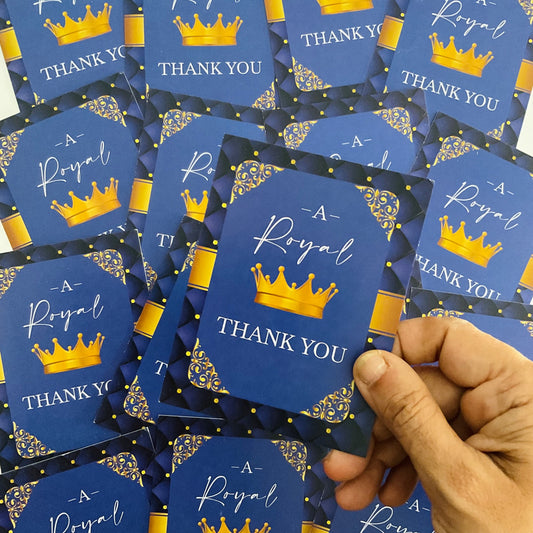Prince theme thank you card