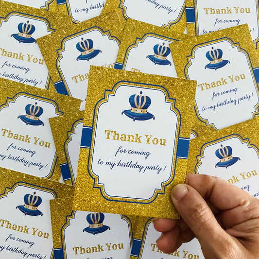 Prince theme thank you card