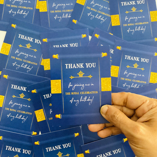 Prince theme thank you card