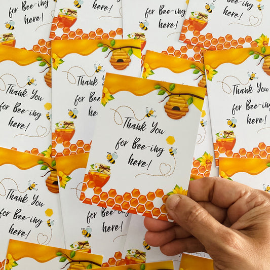 HoneyBee theme thank you card.