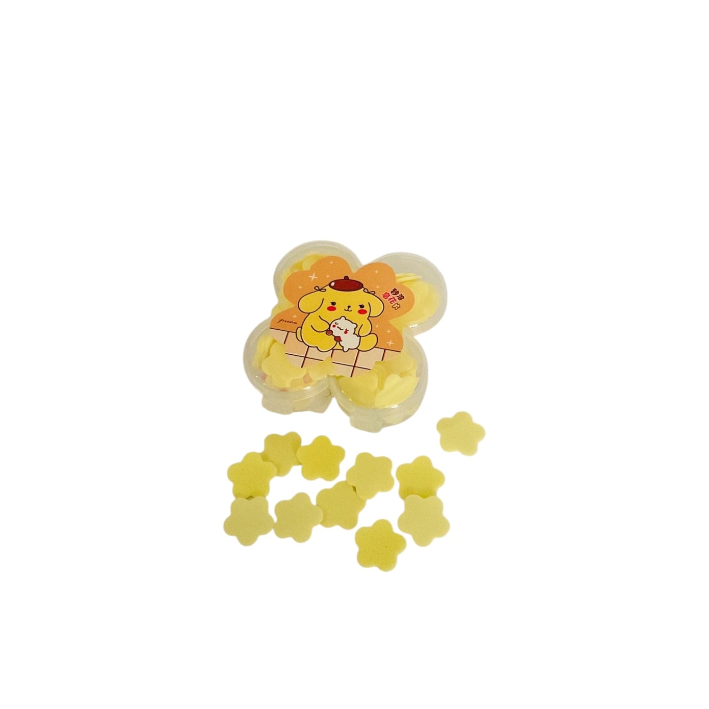 Portable paper soap flakes mini flower shape box