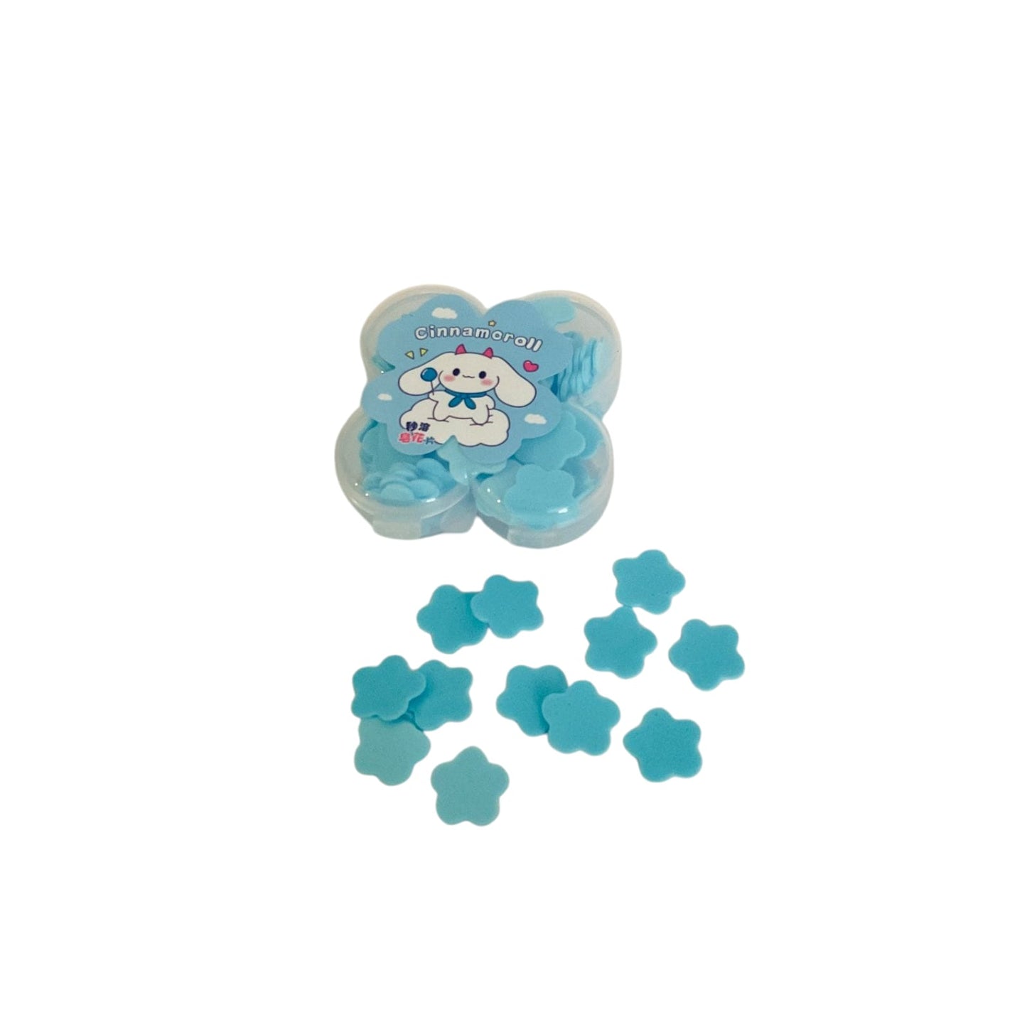 Portable paper soap flakes mini flower shape box