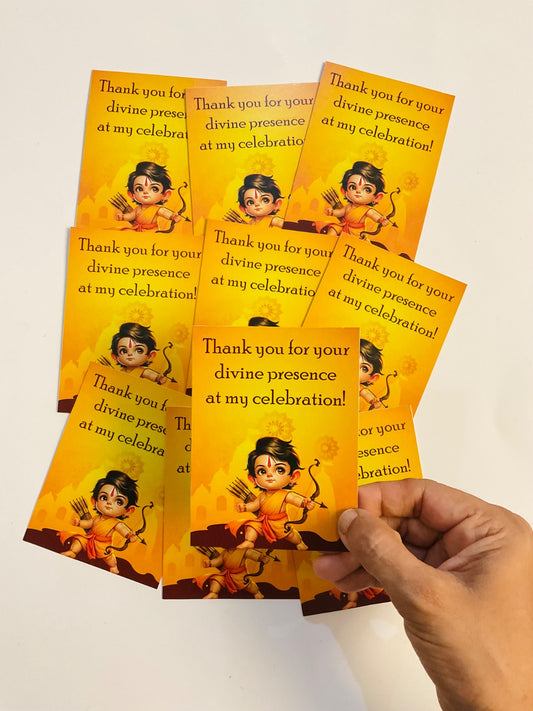 Ramayan theme thank you card