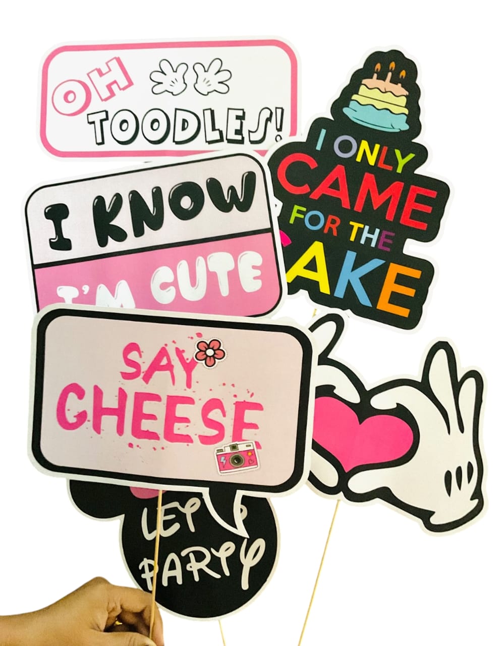 Minnie Mouse Theme – Props Pack (6 pcs)
