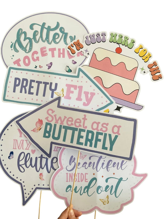 Butterfly Theme – Props Pack (6 pcs)