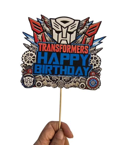 Transformers Theme Cake Topper – Pack of 1