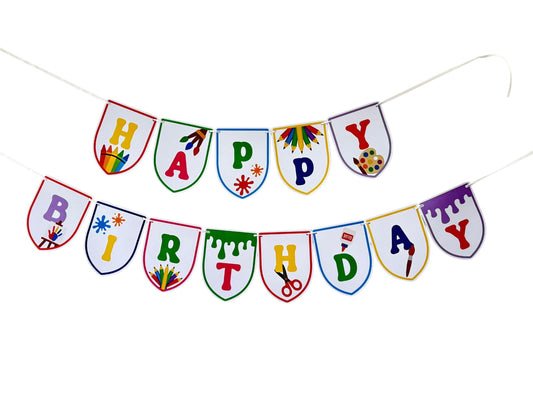 Art and Craft theme: Happy Birthday Banner