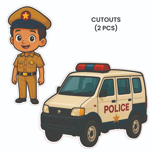 Police Theme – Cutout Pack (2 pcs)