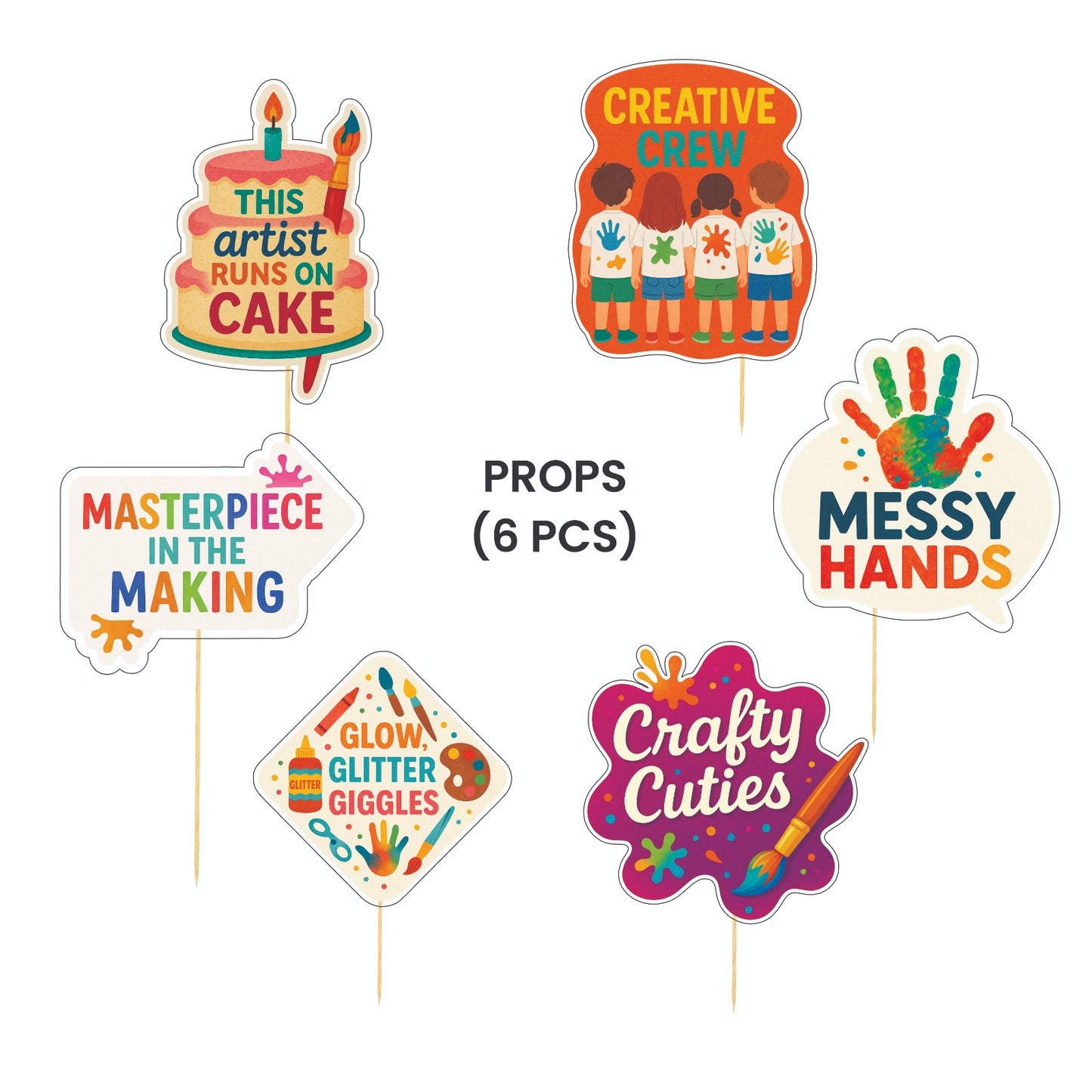 Art and Craft Theme – Props Pack (6 pcs)