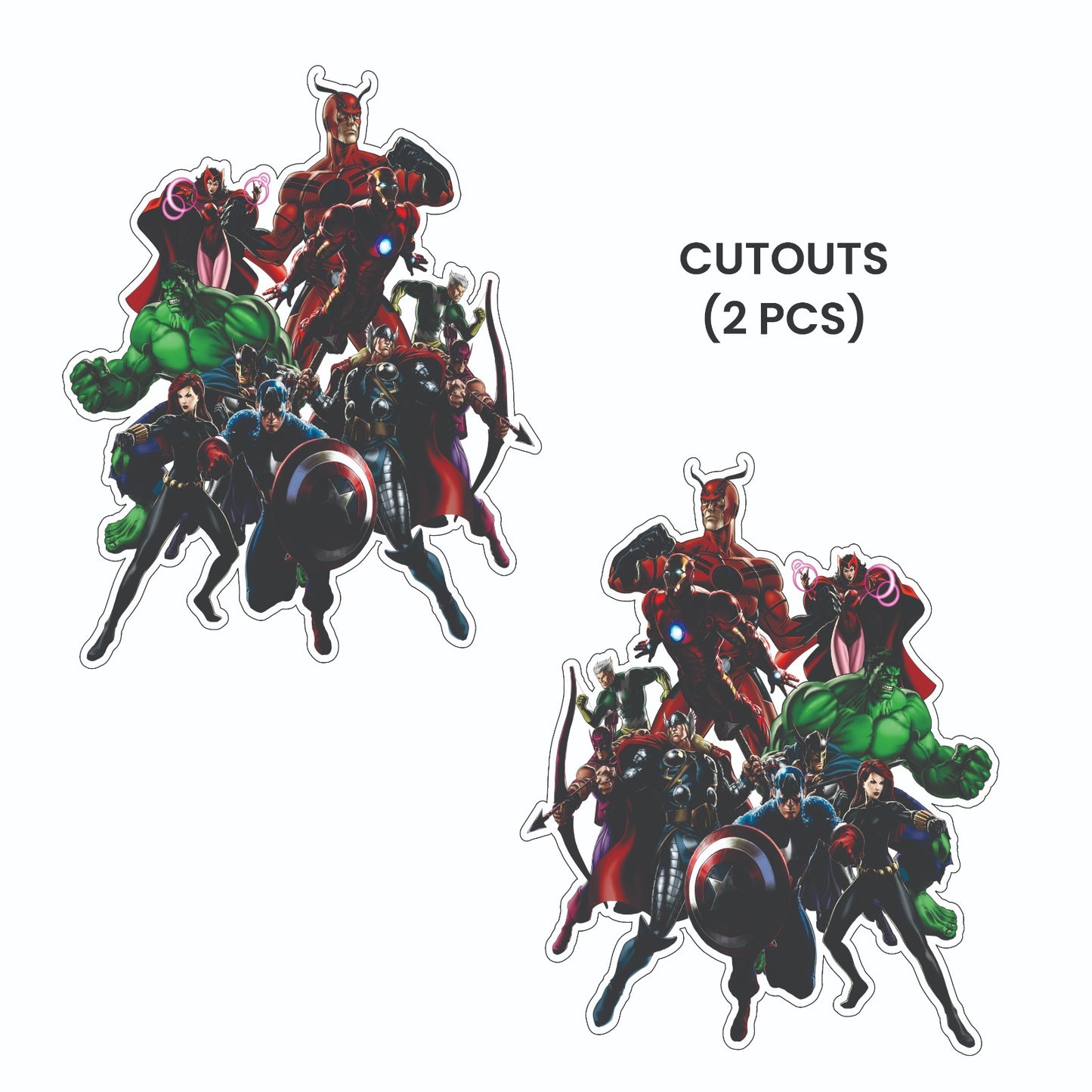Avengers Theme – Cutout Pack (2 pcs)