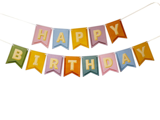 Labubu theme: Happy Birthday Banner