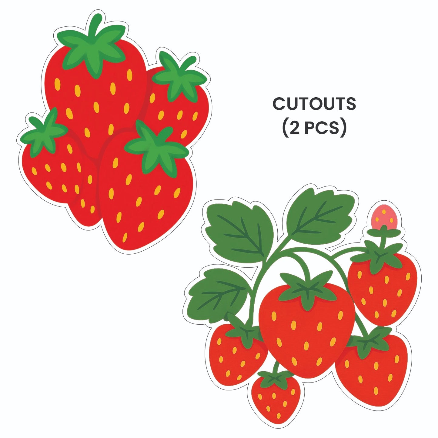 Strawberry Theme – Cutout Pack (2 pcs)