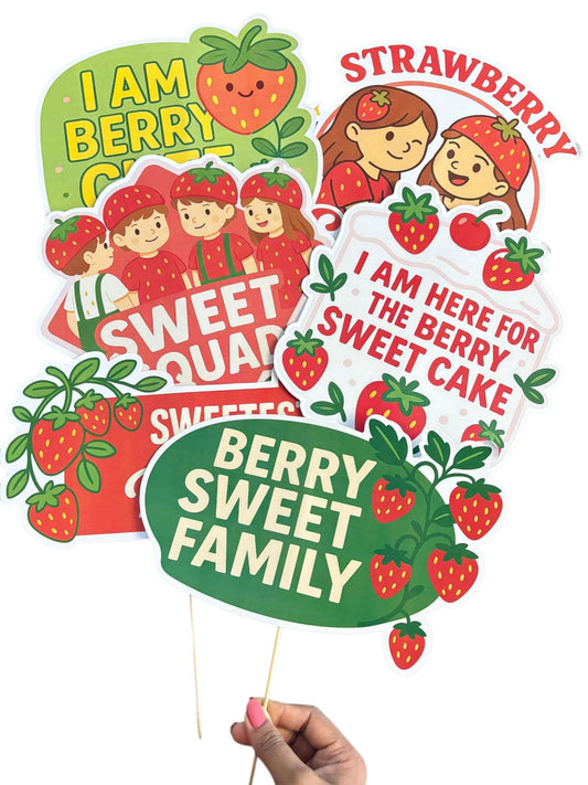 Strawberry Theme – Props Pack (6 pcs)
