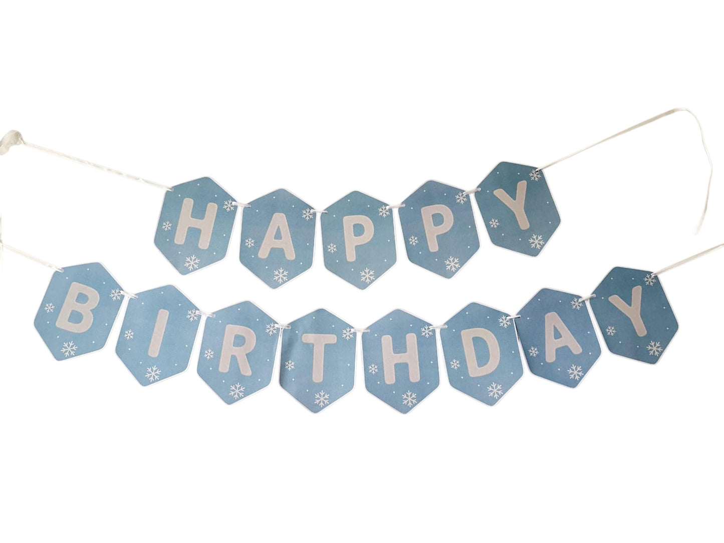 Winter Wonderland theme: Happy Birthday Banner