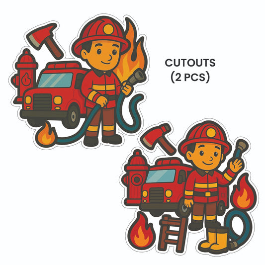Fire Truck Theme – Cutout Pack (2 pcs)