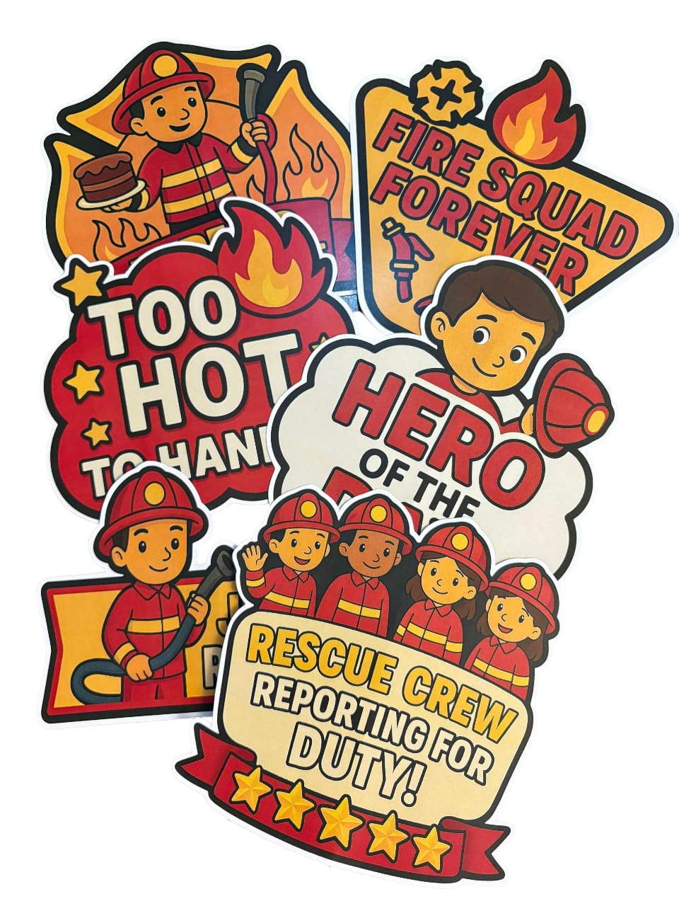 Fire Truck Theme – Props Pack (6 pcs)