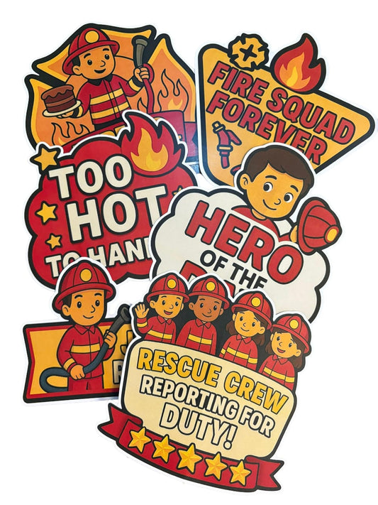 Fire Truck Theme – Props Pack (6 pcs)