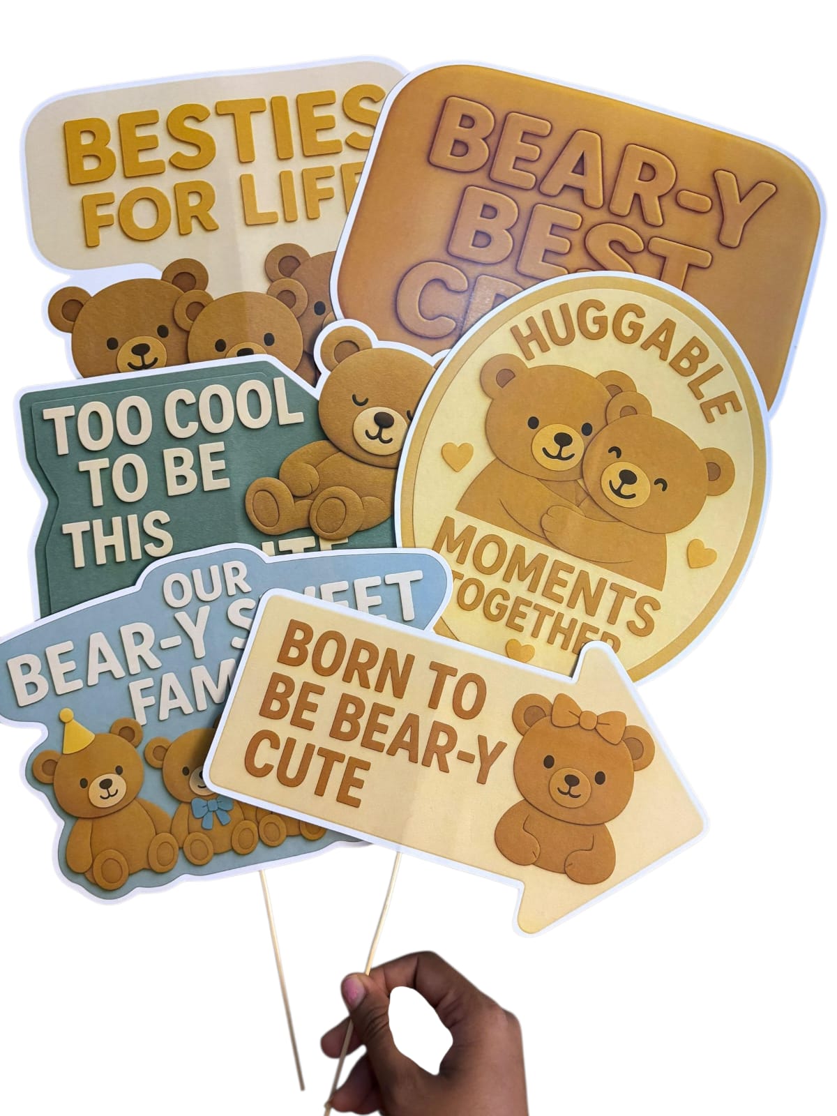 Teddy Bear Theme – Props Pack (6 pcs)