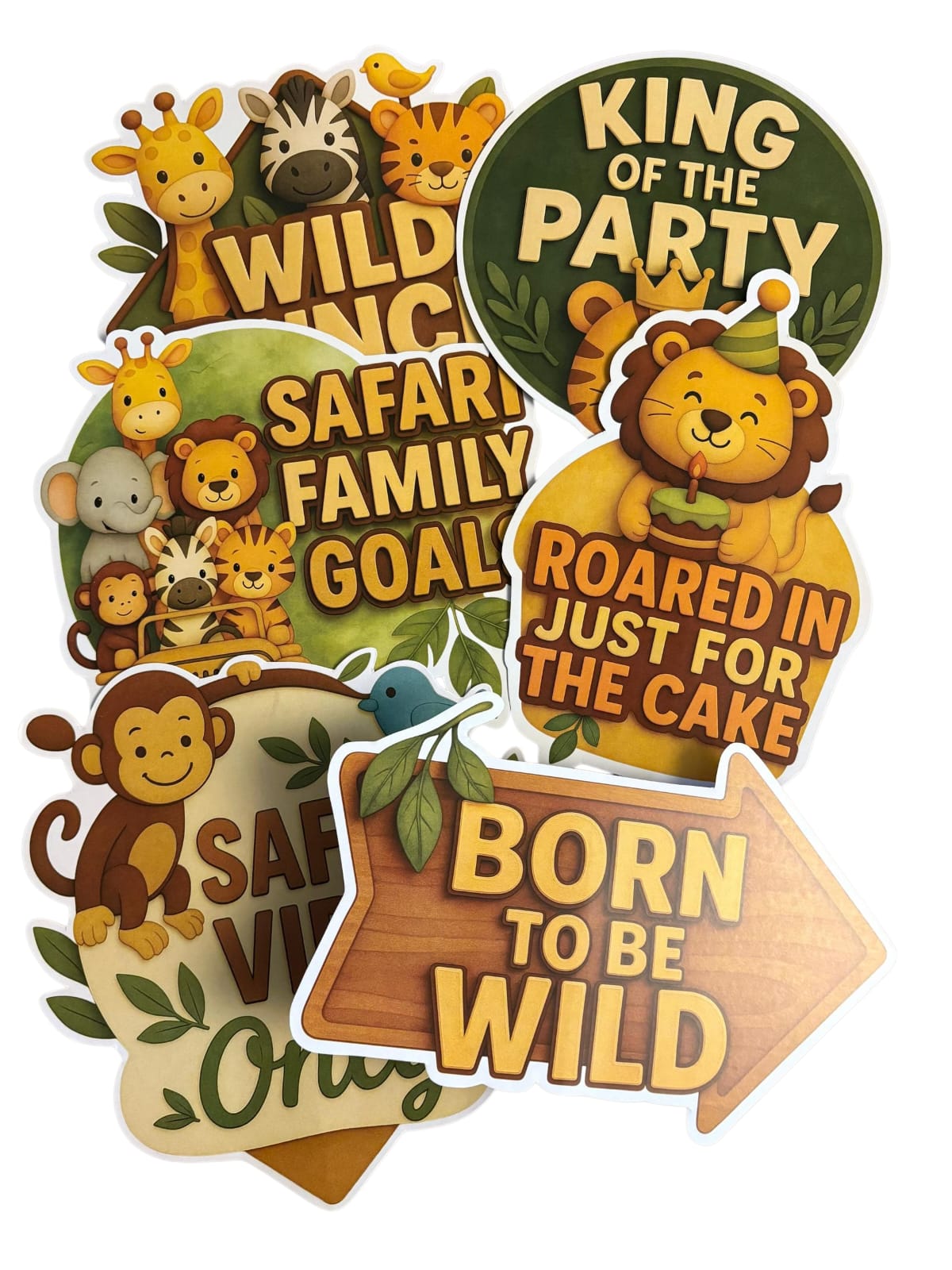 Safari Theme – Props Pack (6 pcs)