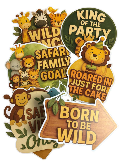 Safari Theme – Props Pack (6 pcs)