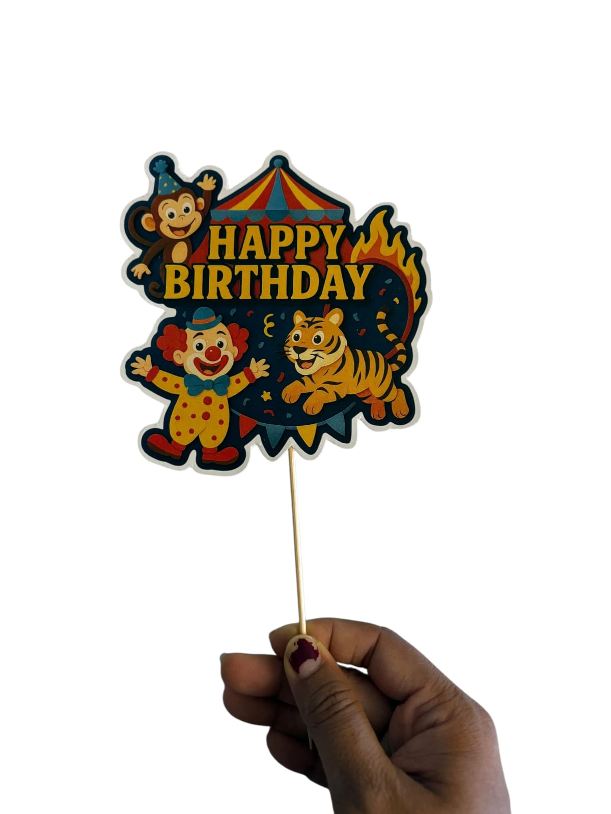 Circus Theme Cake Topper – Pack of 1