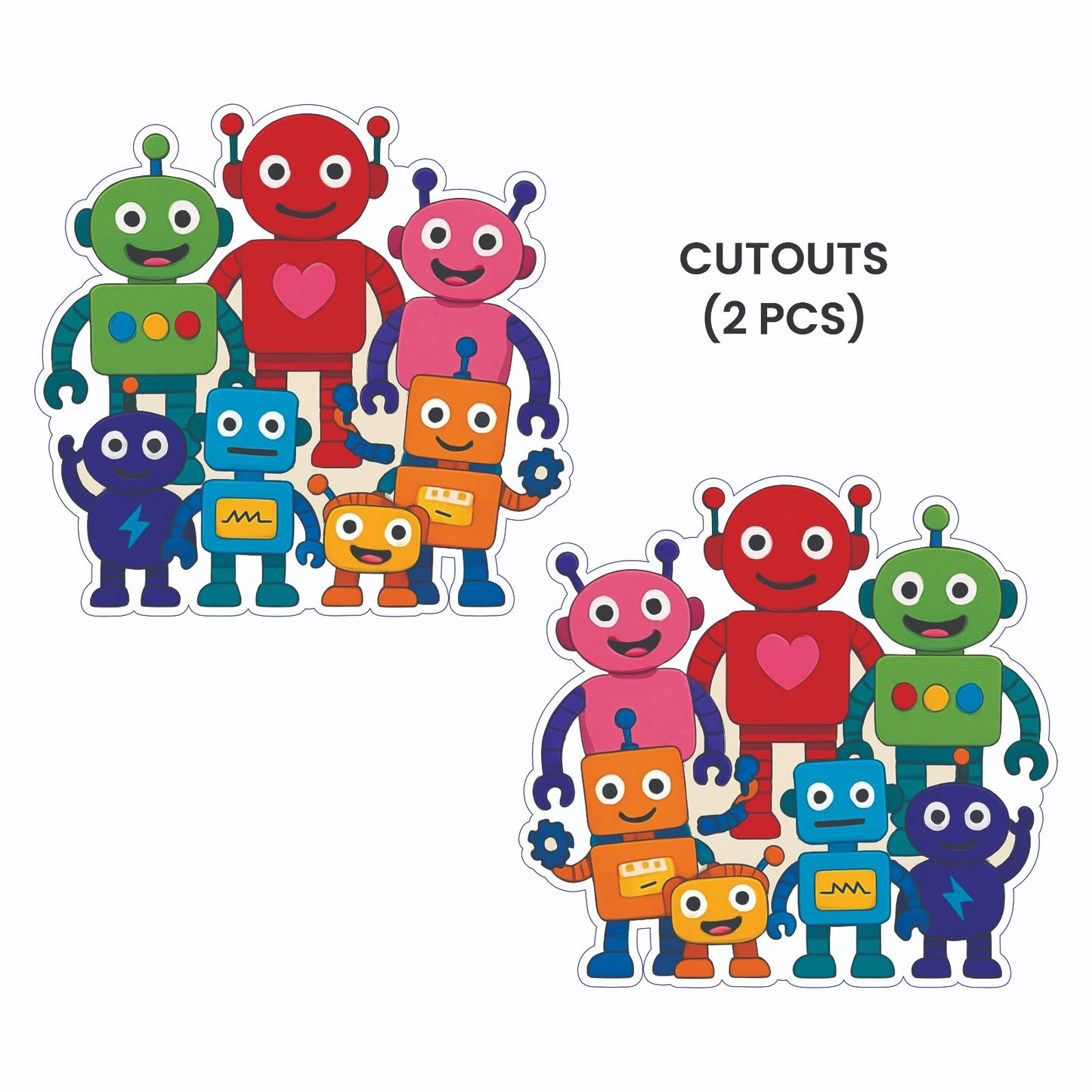 Robot Theme – Cutout Pack (2 pcs)
