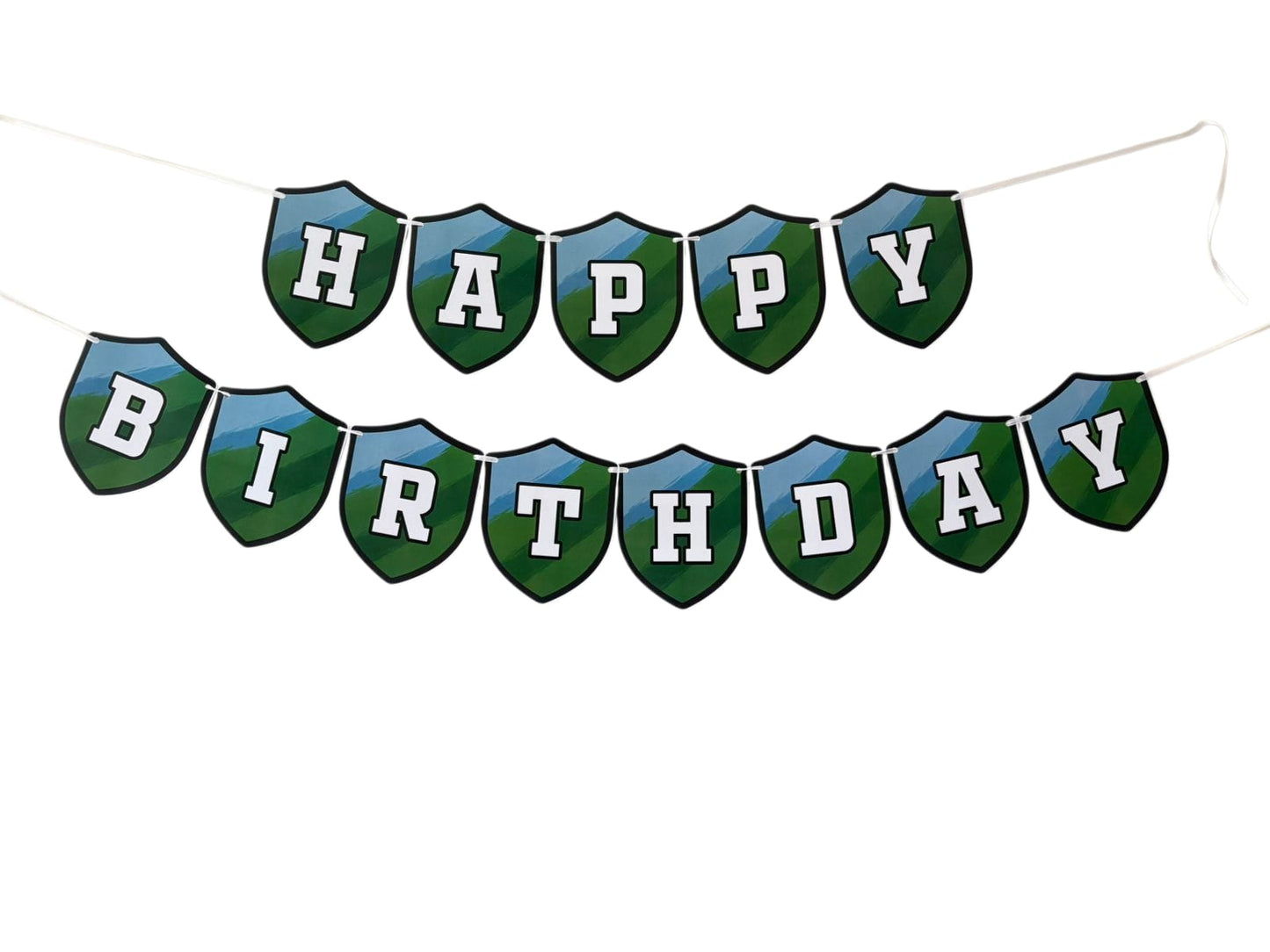 Football theme: Happy Birthday Banner