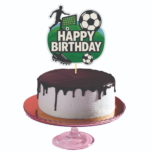 Football Theme Cake Topper – Pack of 1