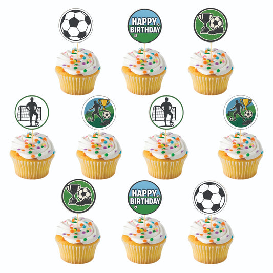 Football theme Cupcake Toppers – Pack of 10
