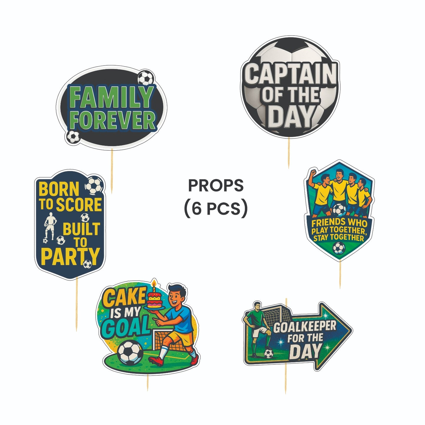 Football Theme – Props Pack (6 pcs)
