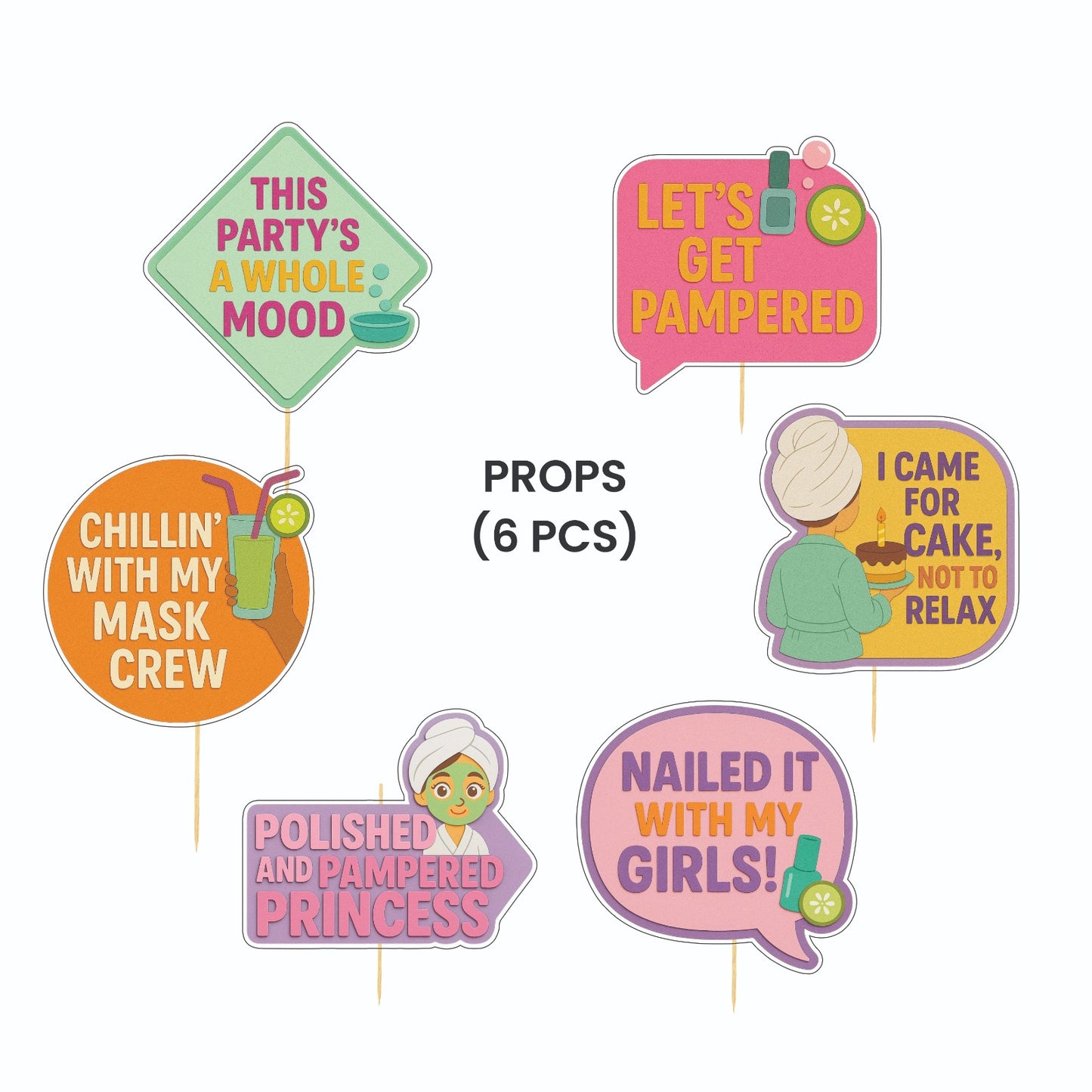 Spa Theme – Props Pack (6 pcs)