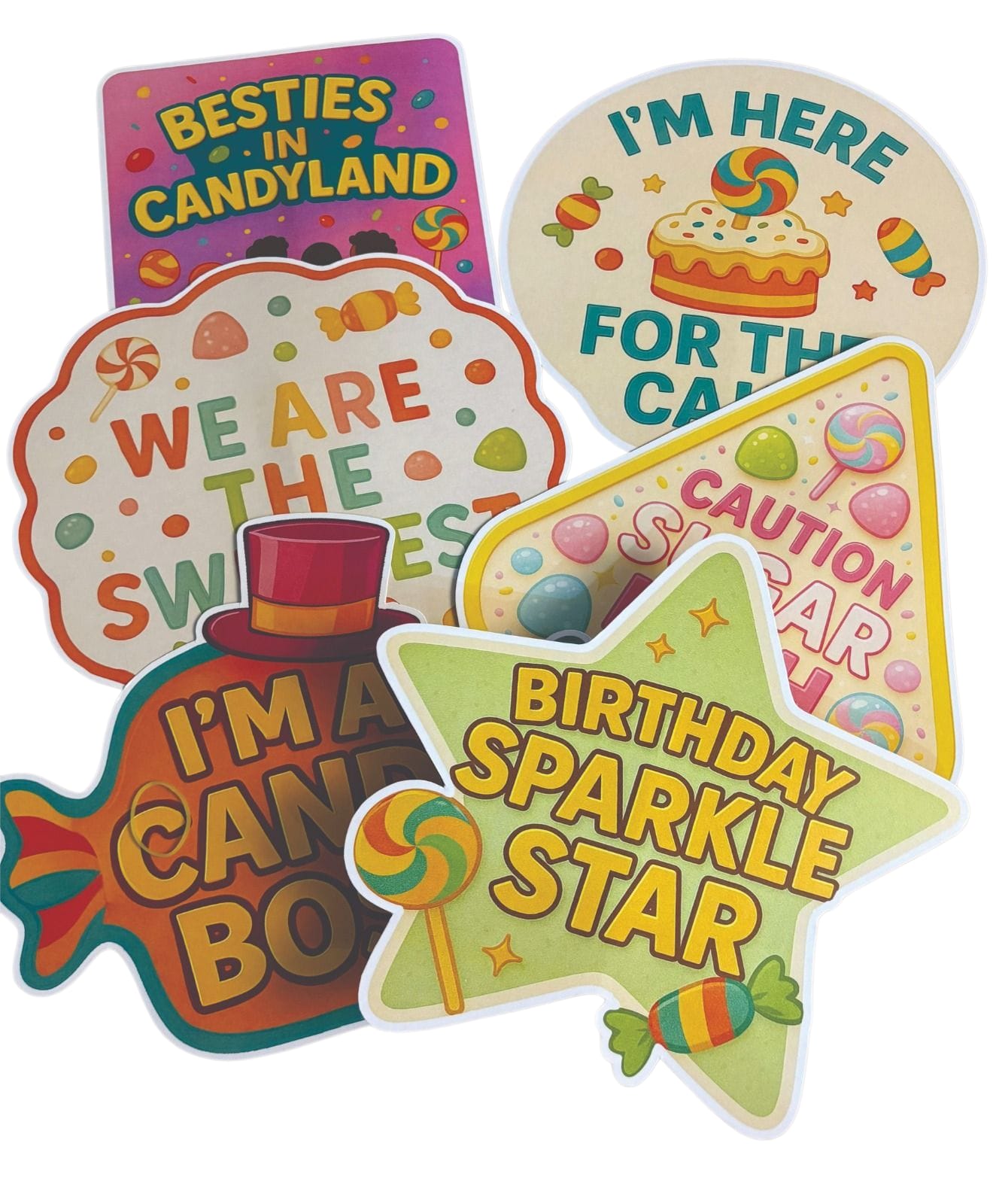 Candy Land Theme – Props Pack (6 pcs)
