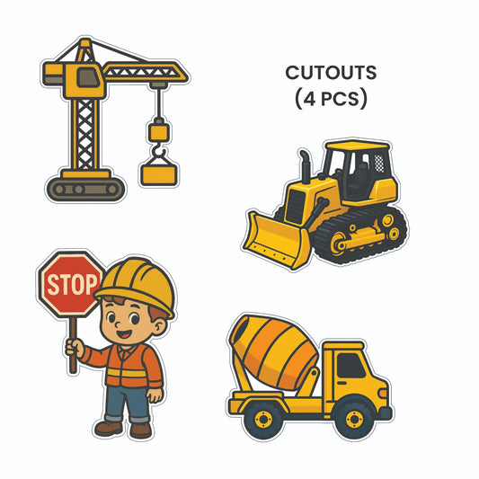Construction Theme – Cutout Pack (4 pcs)