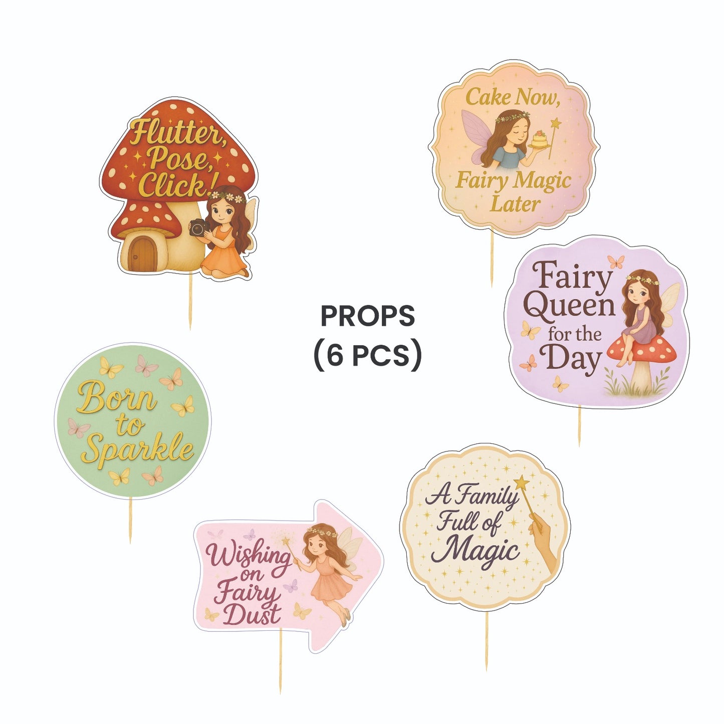 Fairy Theme – Props Pack (6 pcs)