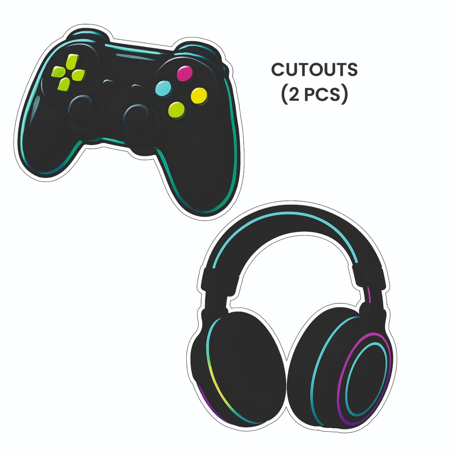 Gaming Theme – Cutout Pack (2 pcs)