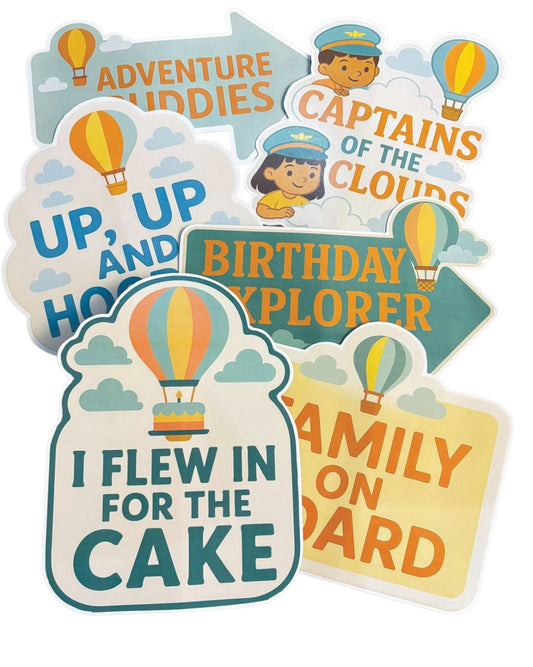 Hot Air Balloon Theme – Props Pack (6 pcs)