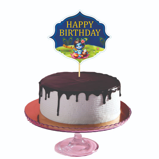 Krishna Theme Cake Topper – Pack of 1